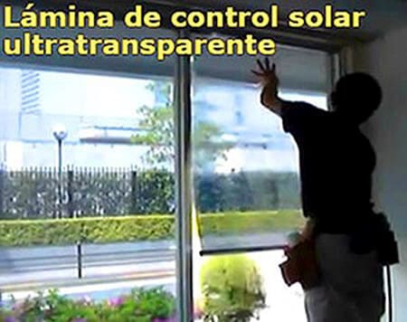 Instalación de lámina solar